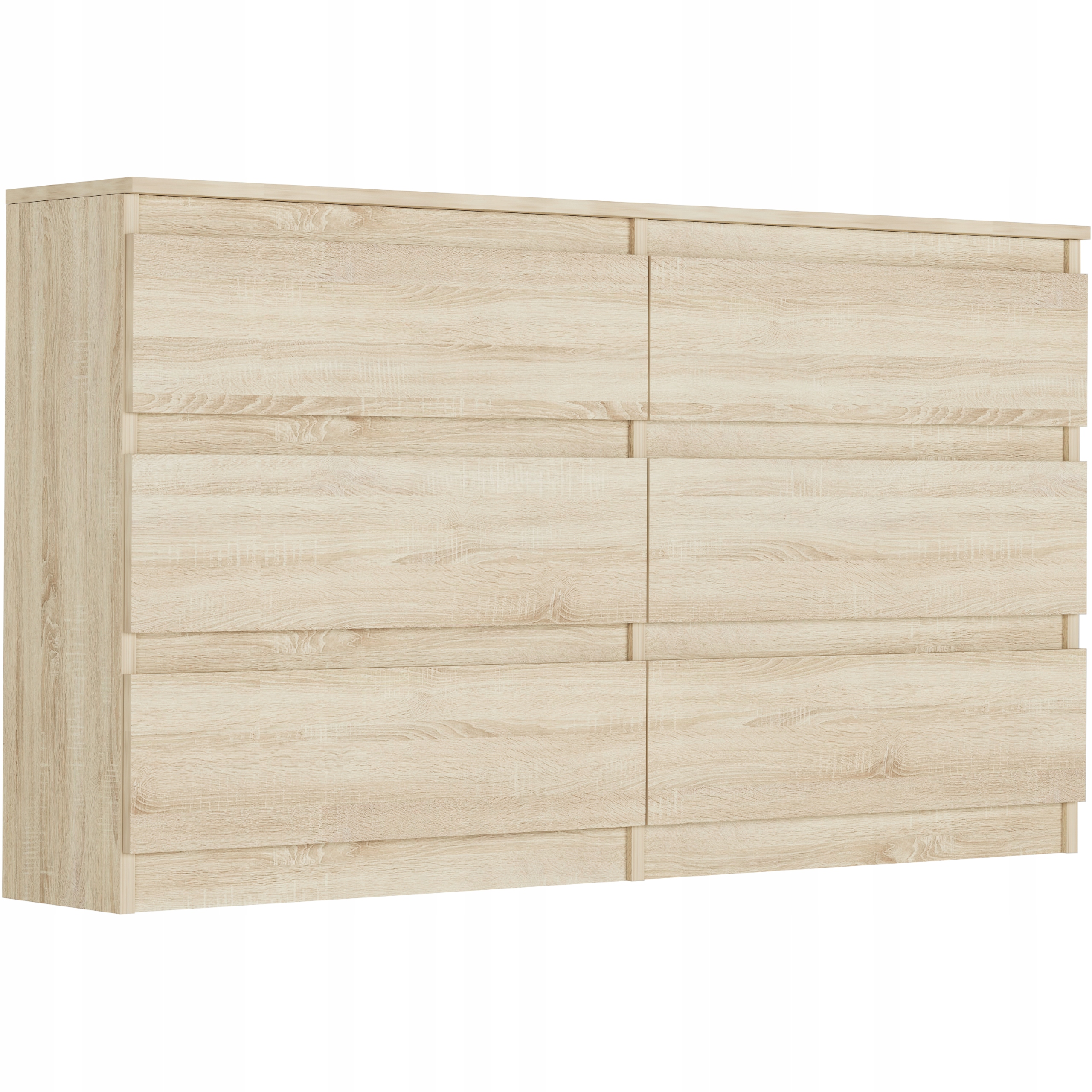KOMODA 140 CM SZAFKA 6 SZUFLAD PRODUCENT PL R-140 SONOMA