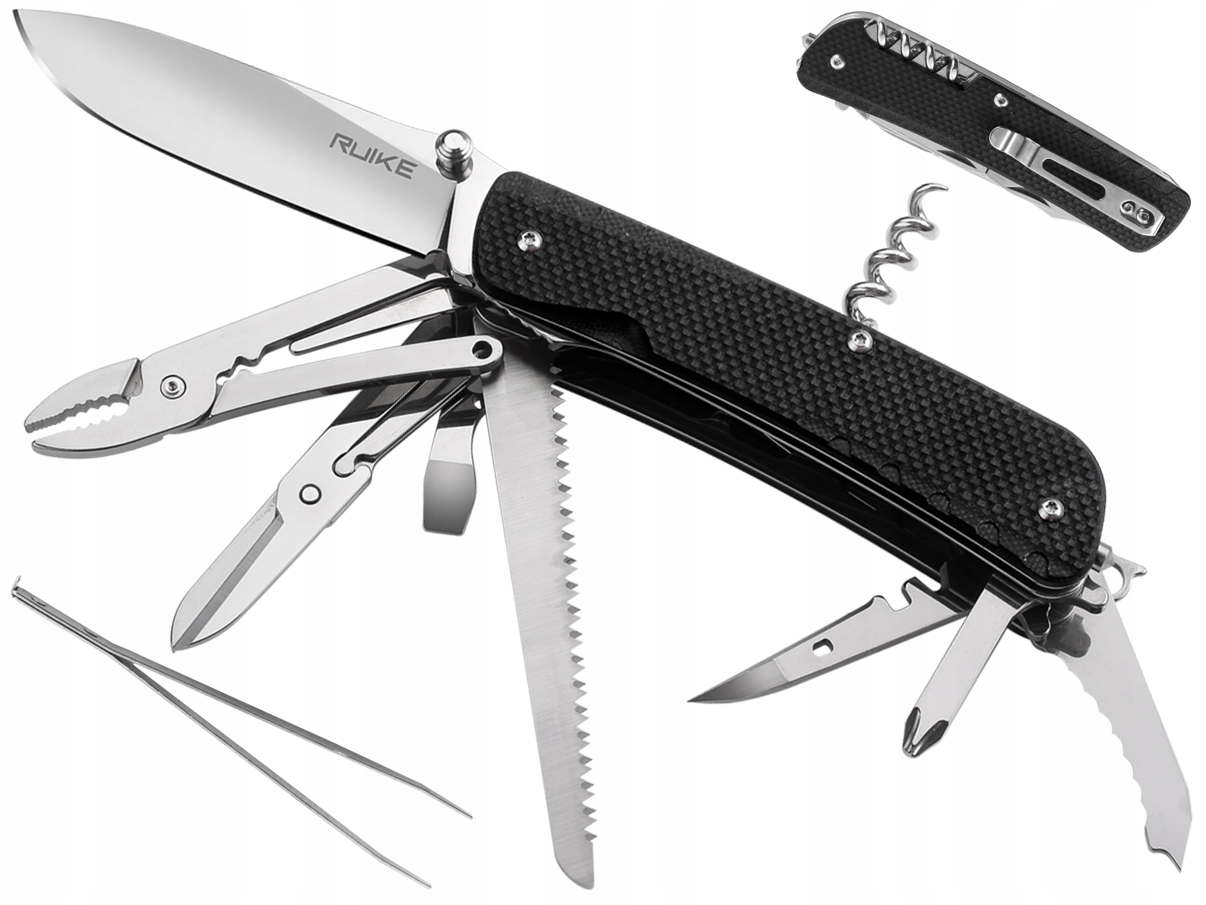 

Scyzoryk Ruike LD51-B wielofunkcyjny, czarny
