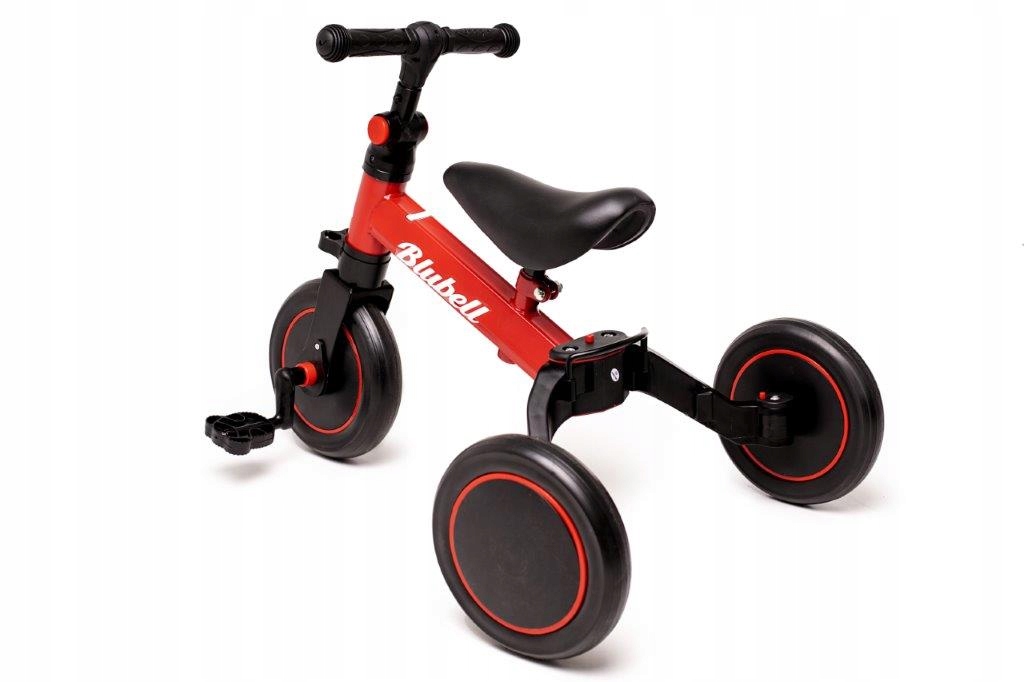 Rowerek Biegowy Trójkołowy 3w1 003 Czerwony