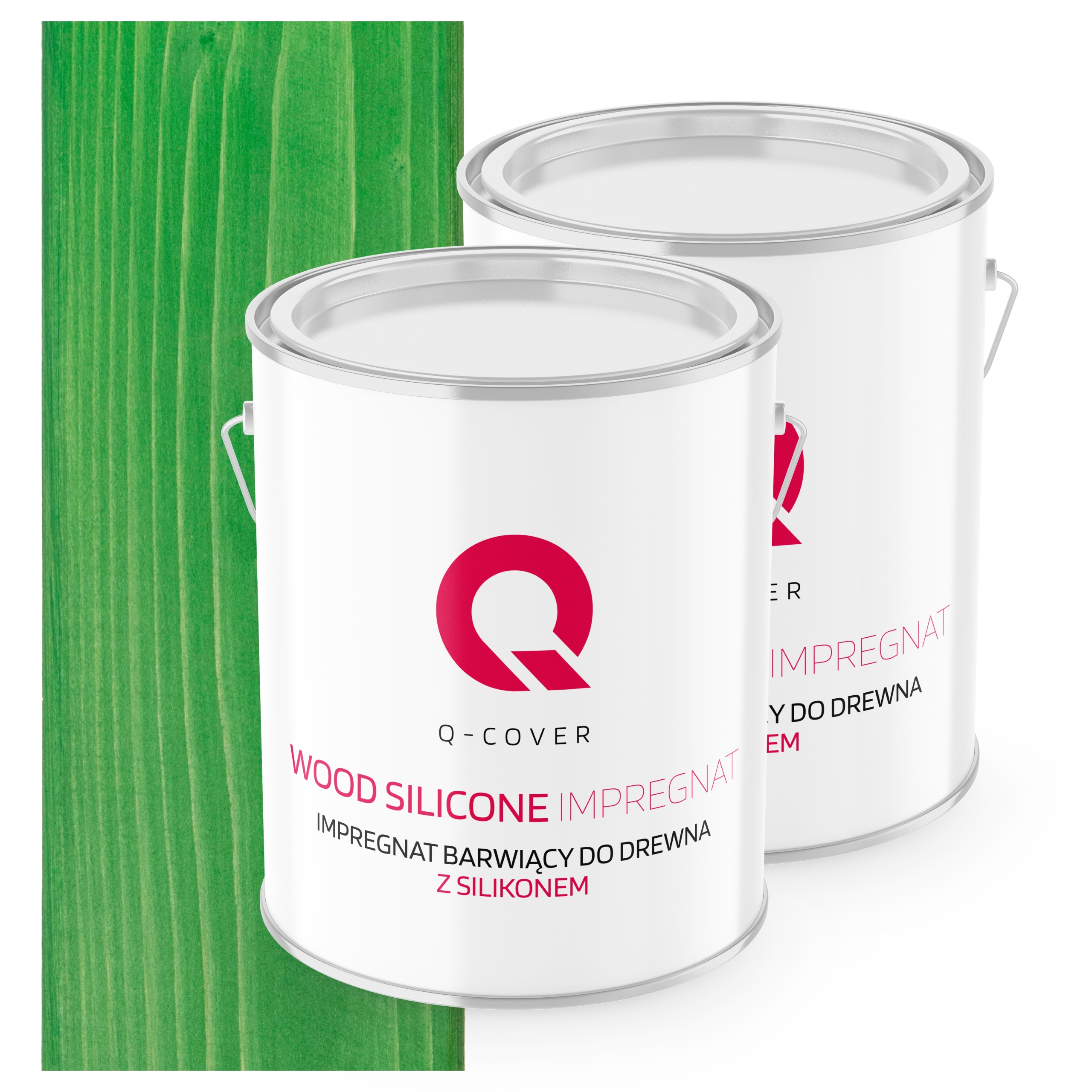 Impregnace Na Dřevo Barvící Se Silikonem Chron Barva Zeleň Mátová 2X 2,5L