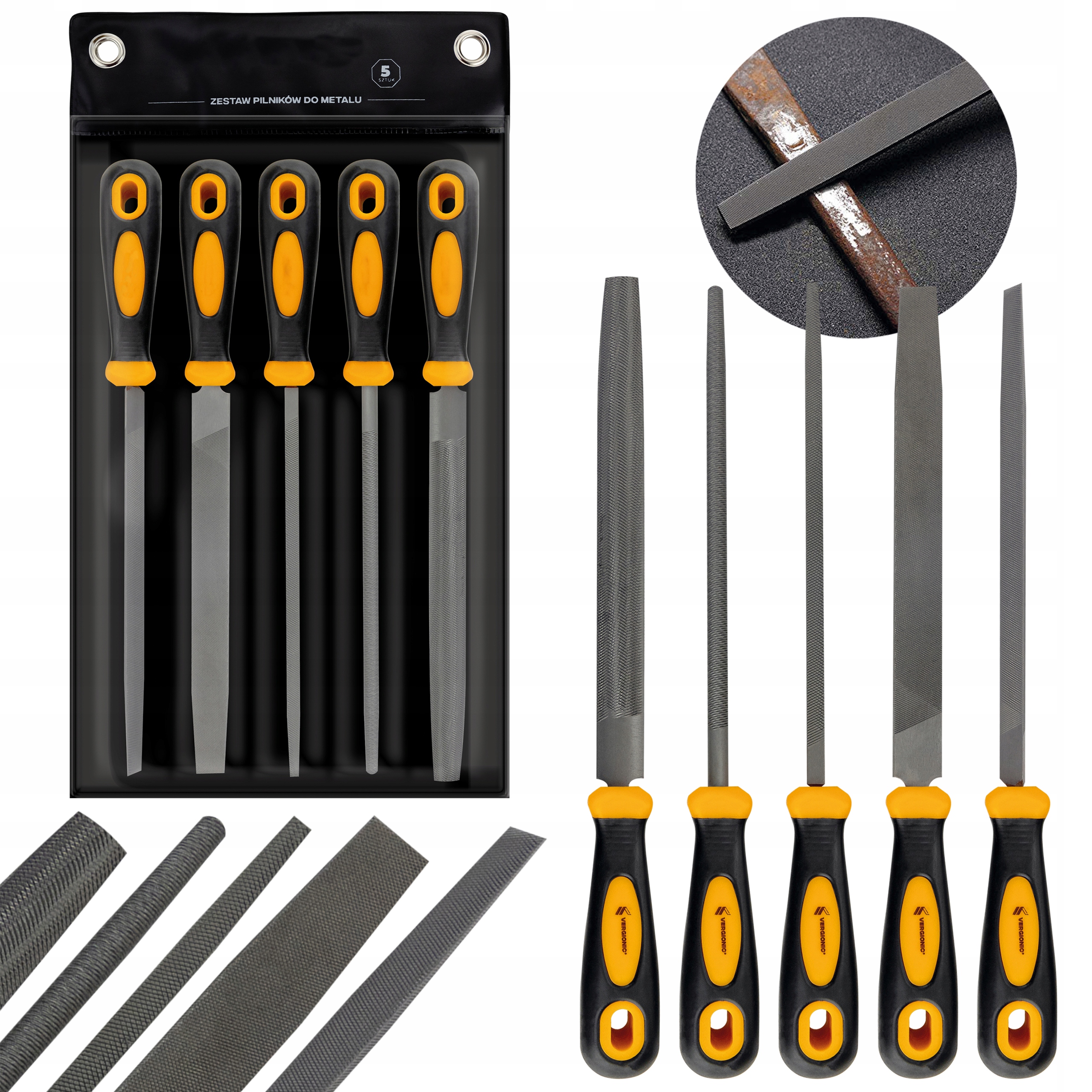 

Zestaw pilników do metalu 5 szt.