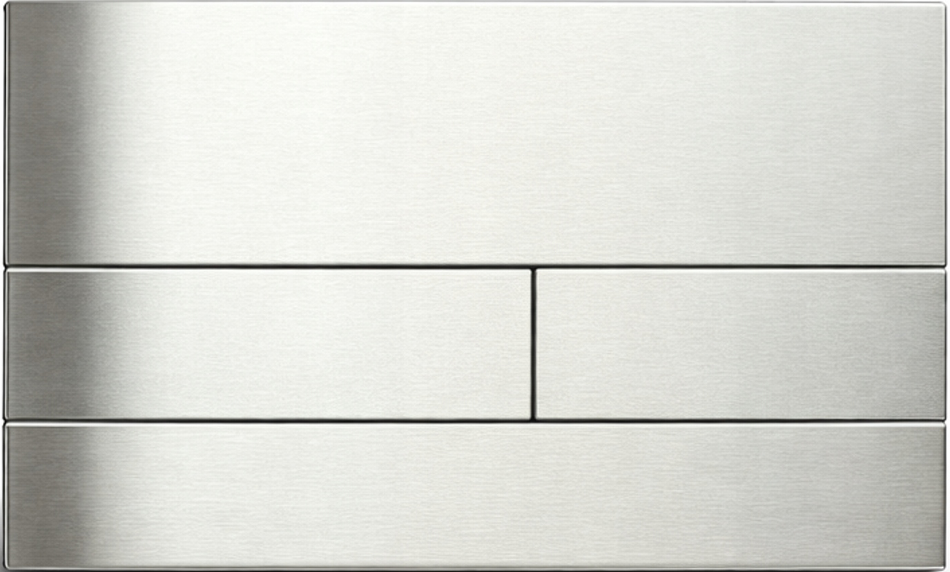 Ocelový tlačítkový spínač T2 kartáčovaný chrom pro Wc Geberit Duofix Sigma UP320 720