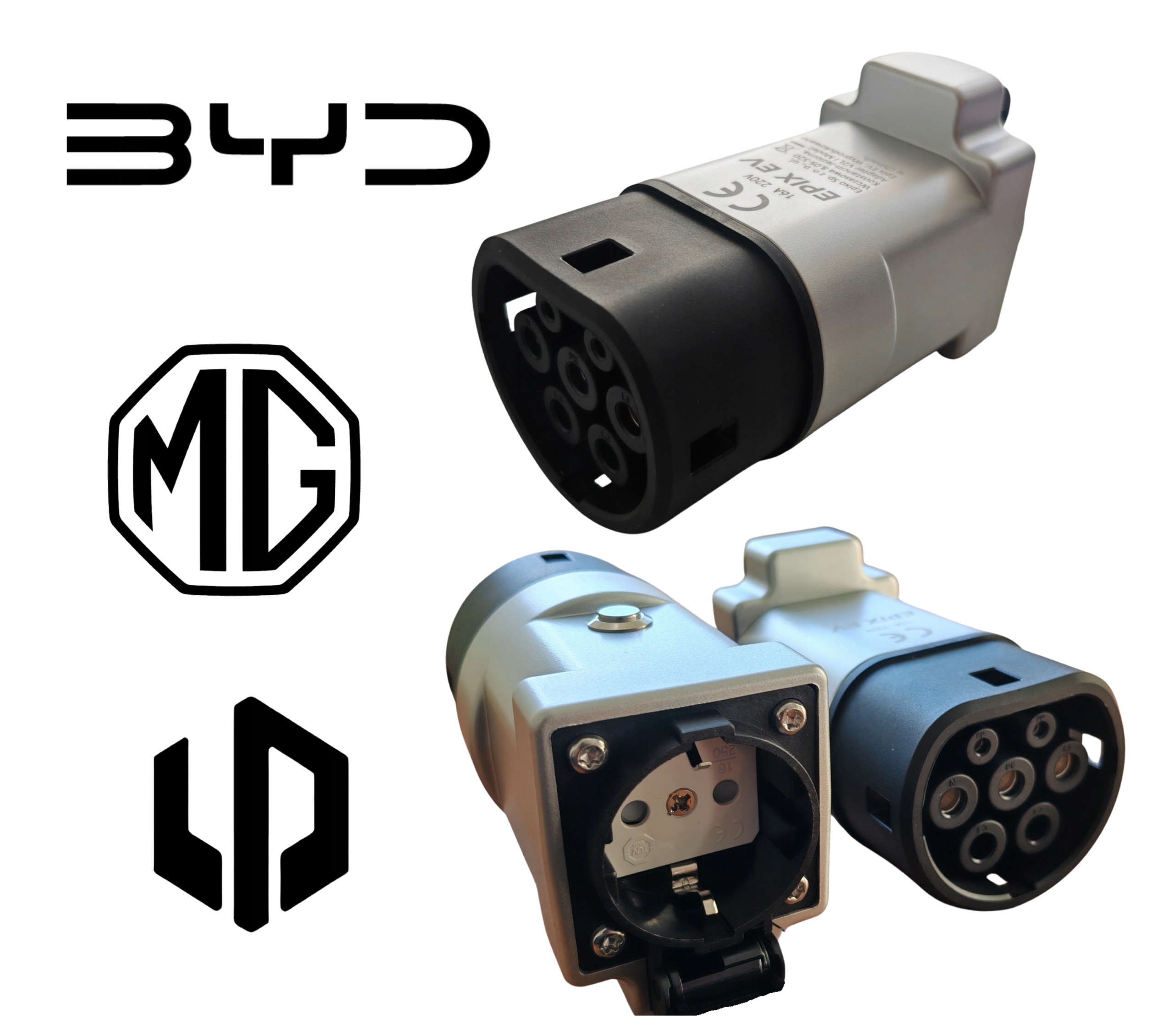 Adaptér Zástrčka V2L Typ 2 Pre Autá Ev Nabíjačka Mg Byd Leapmotor 230V 3,5 kW