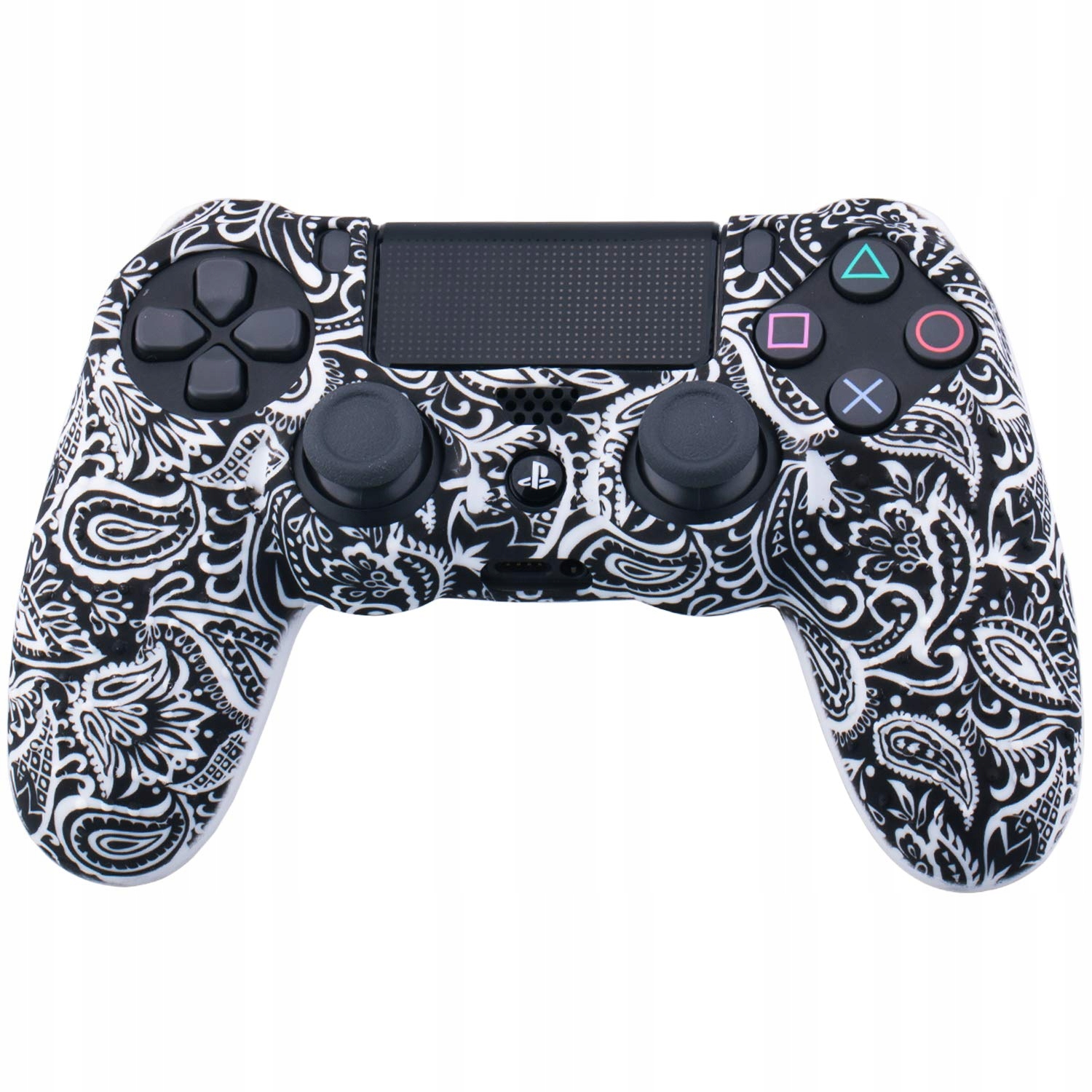 

Osłona Pokrowiec Etui Silikonowe pada PS4 Leaf B/w