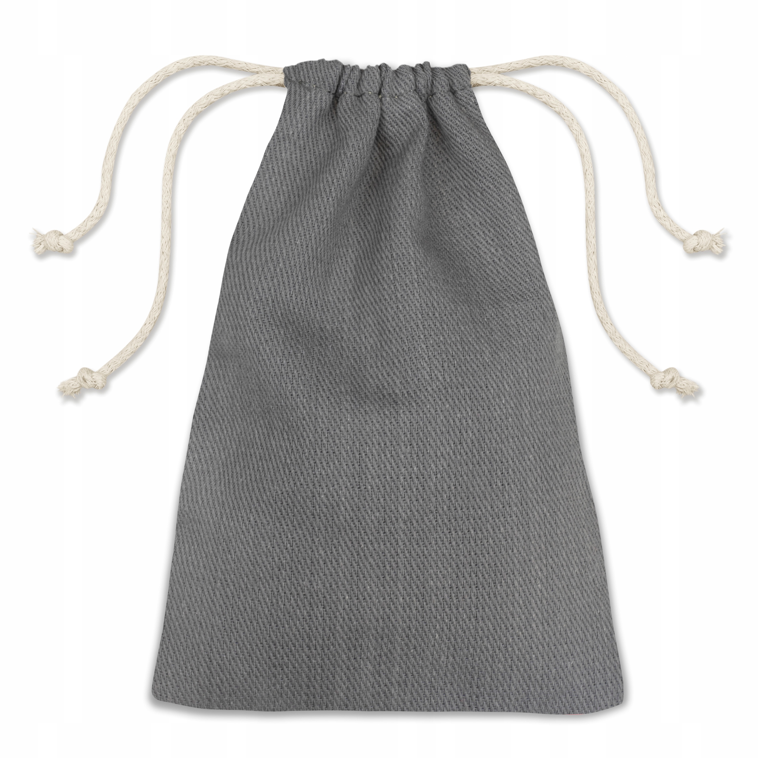 

Woreczek Poliestrowy Szary Sznurek Biały Drobiazgi