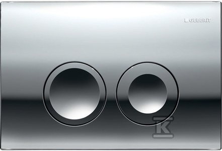 Tlačidlo DELTA25 Predný Chróm Lesk 21