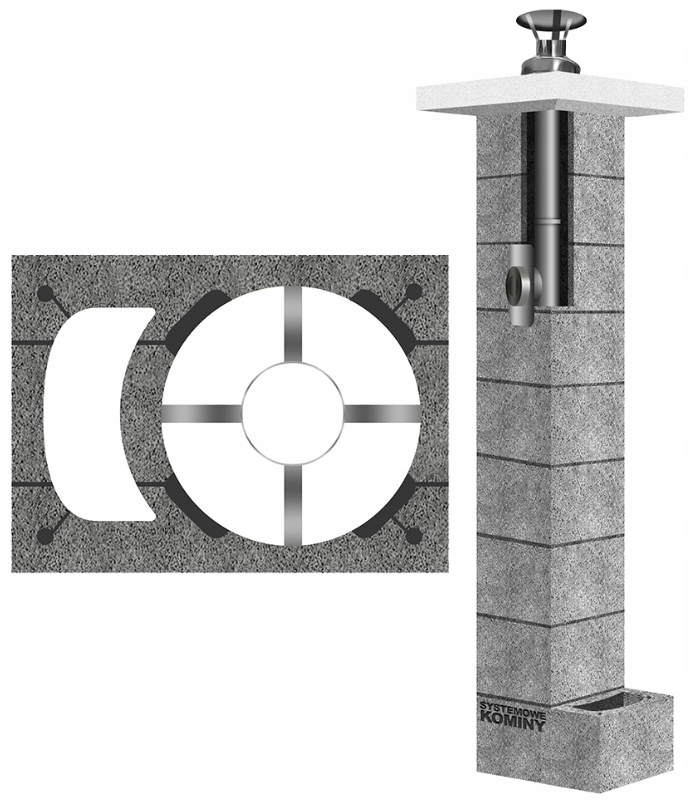 Komínový systém Inox Kw fi 80 12 m turbo náplň plyn kyselina kompletní sada