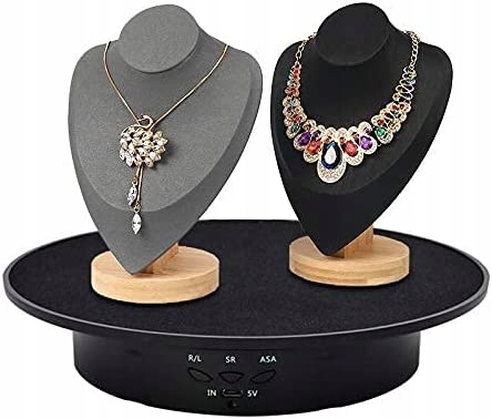 OBROTOWA PODSTAWKA DO ZDJĘĆ 360 STOPNI CZARNA 20CM Producent bez marki