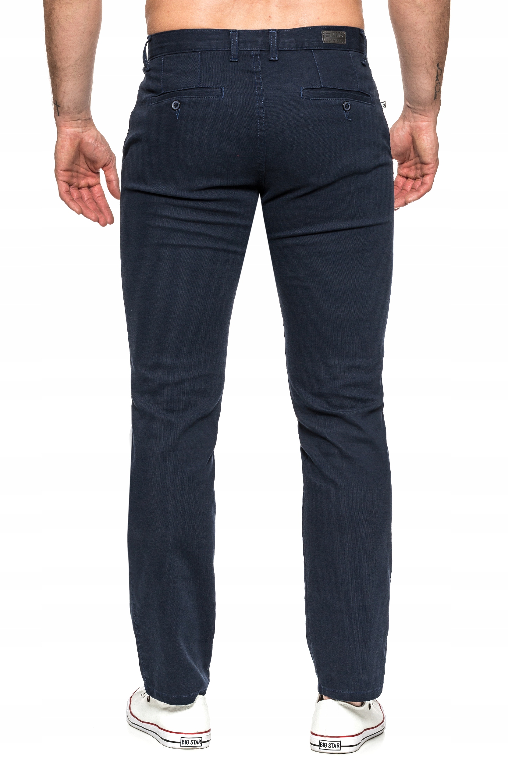 SPODNIE MĘSKIE BAWEŁNA STANLEY 411/106 - 96cm/L32 Materiał dominujący bawełna