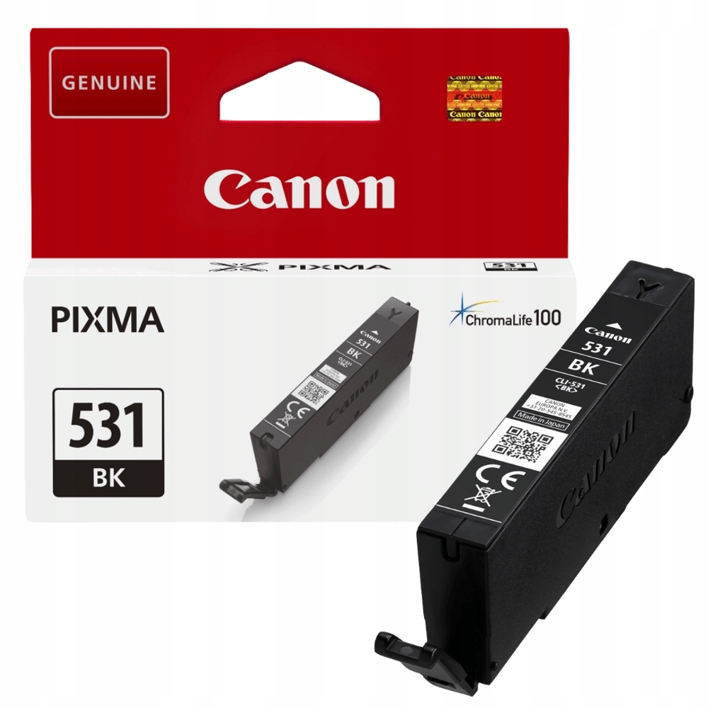 Tusz Canon CLI-531BK Black Ink Cartridge 6118C001 czarny (czarny)