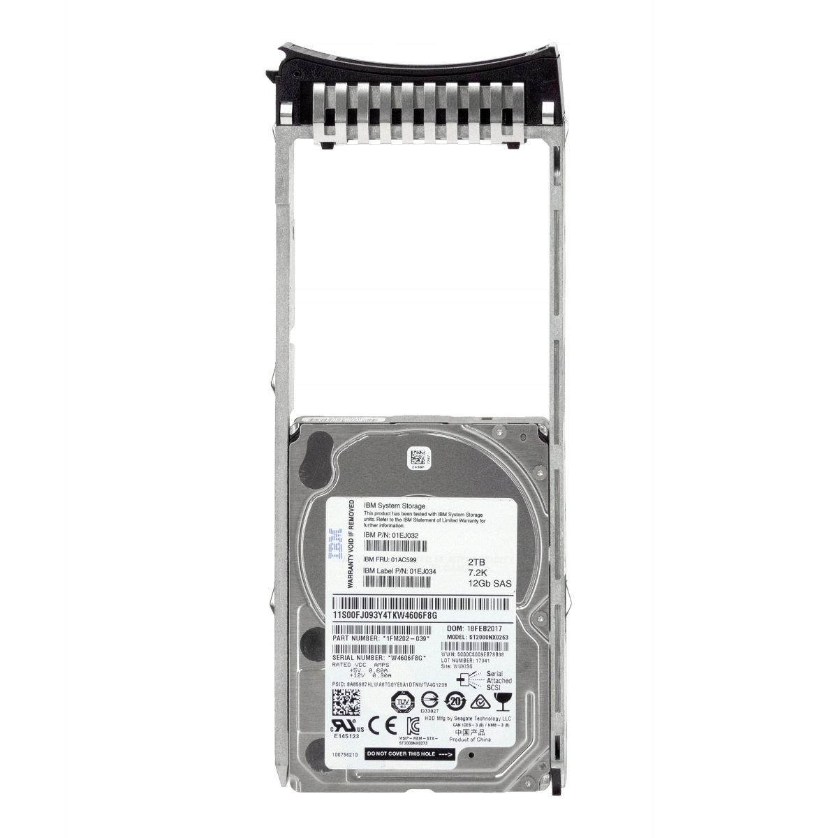 Ibm 01AC599 01EJ032 2TB 7.2K 128MB SAS-3 2.5'' ST2000NX0263