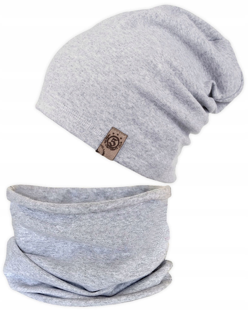 

Komplet wiosna jesień Czapka Tuba komin r. XL