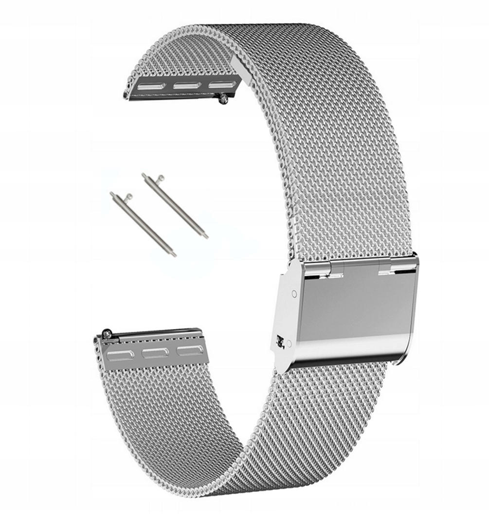 PASEK BRANSOLETA MESH SREBRNA SMARTWATCH DT ZEGARE