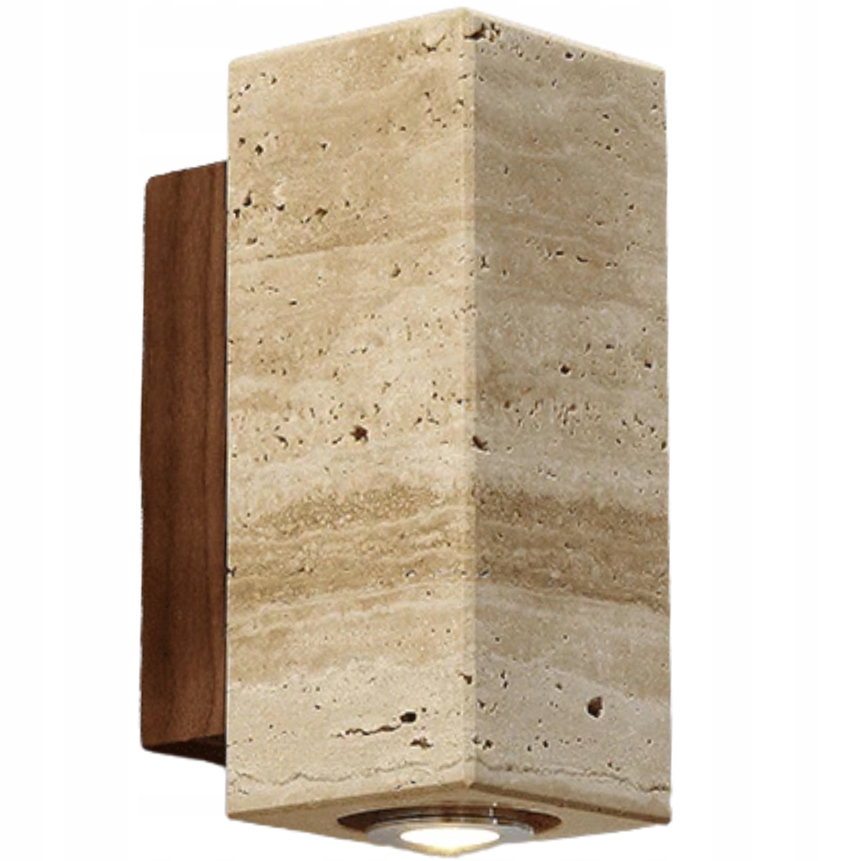 Kinkiet Ścienny Kamień Naturalny Lampa Pionowa Minimalizm Nowoczesny 23cm