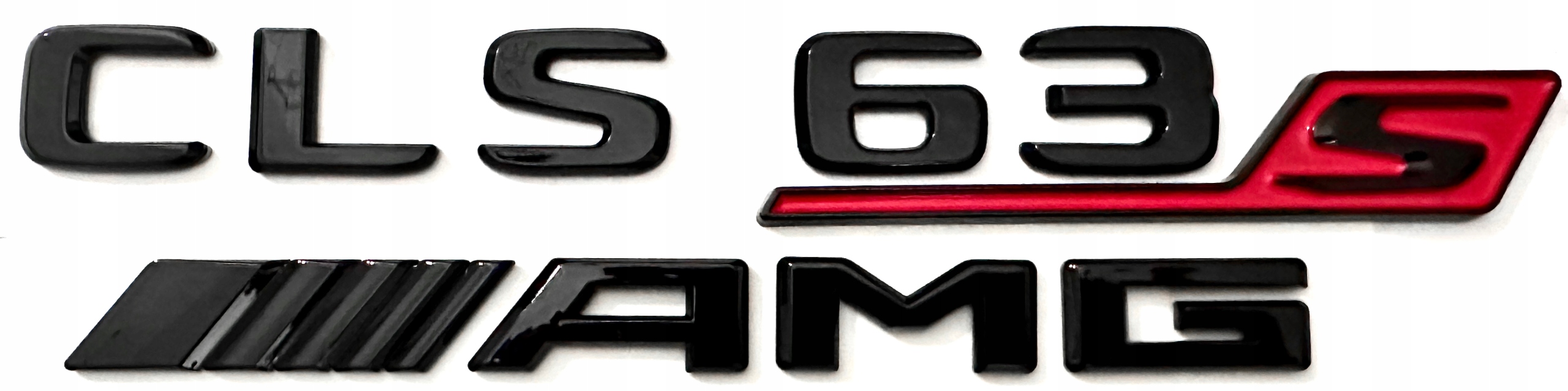 Mercedes CLS 63 S AMG emblemat znaczek logo napis czarny