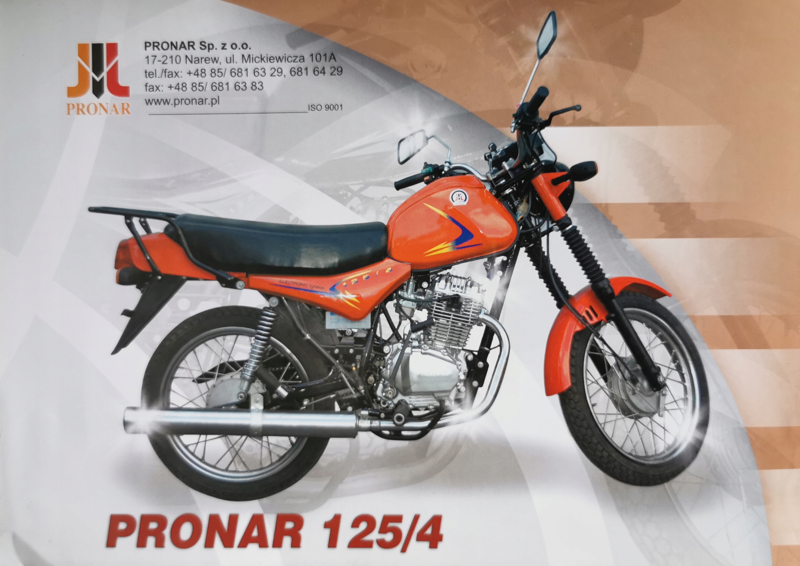 Motocykl Pronar 125/4 Prospekt dwustronny