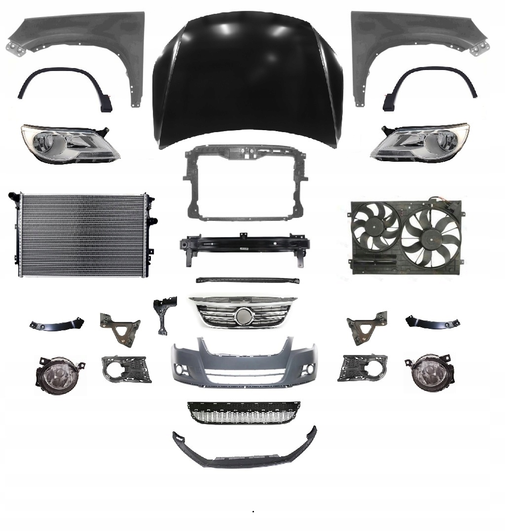 5N0823031A - TIGUAN 07-11 ПЕРЕДНИЙ КАПОТ БАМПЕР РЕМЕНЬ КРЫЛО ЛАМПА