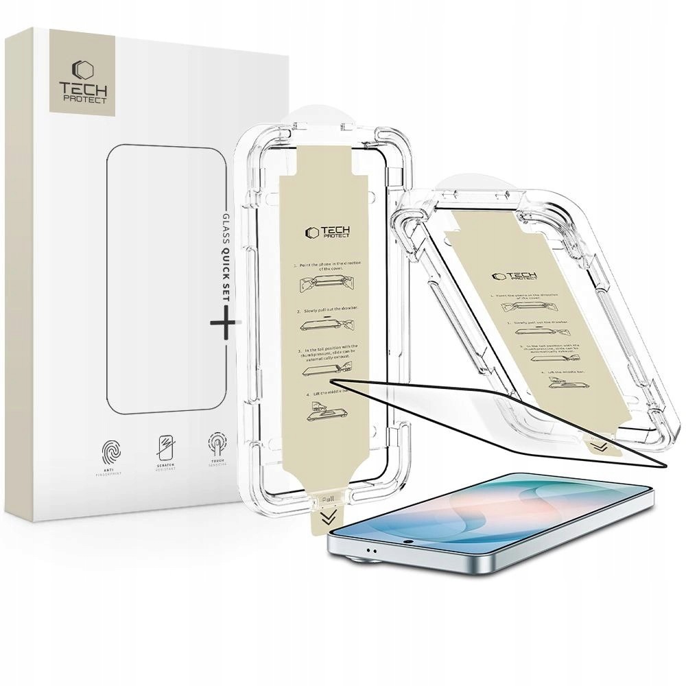 Szkło antyrefleksyjne Tech-Protect Quick Set Ar+ na Samsung Galaxy S26