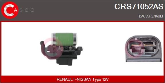 Резистор вентилятора охлаждения CRS71052AS CASCO