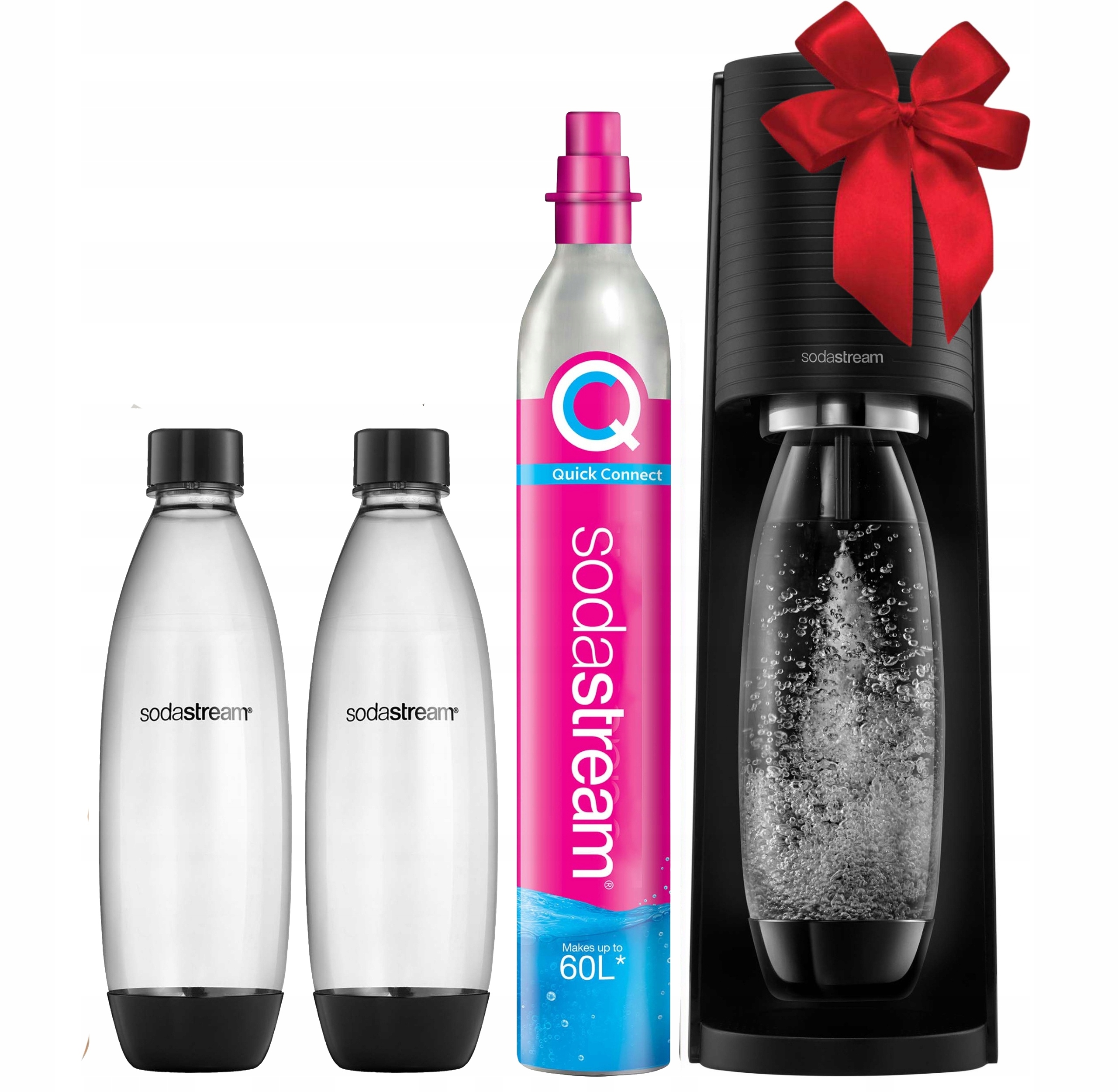 Saturator SodaStream Terra 2 butelki kokarda pomysł