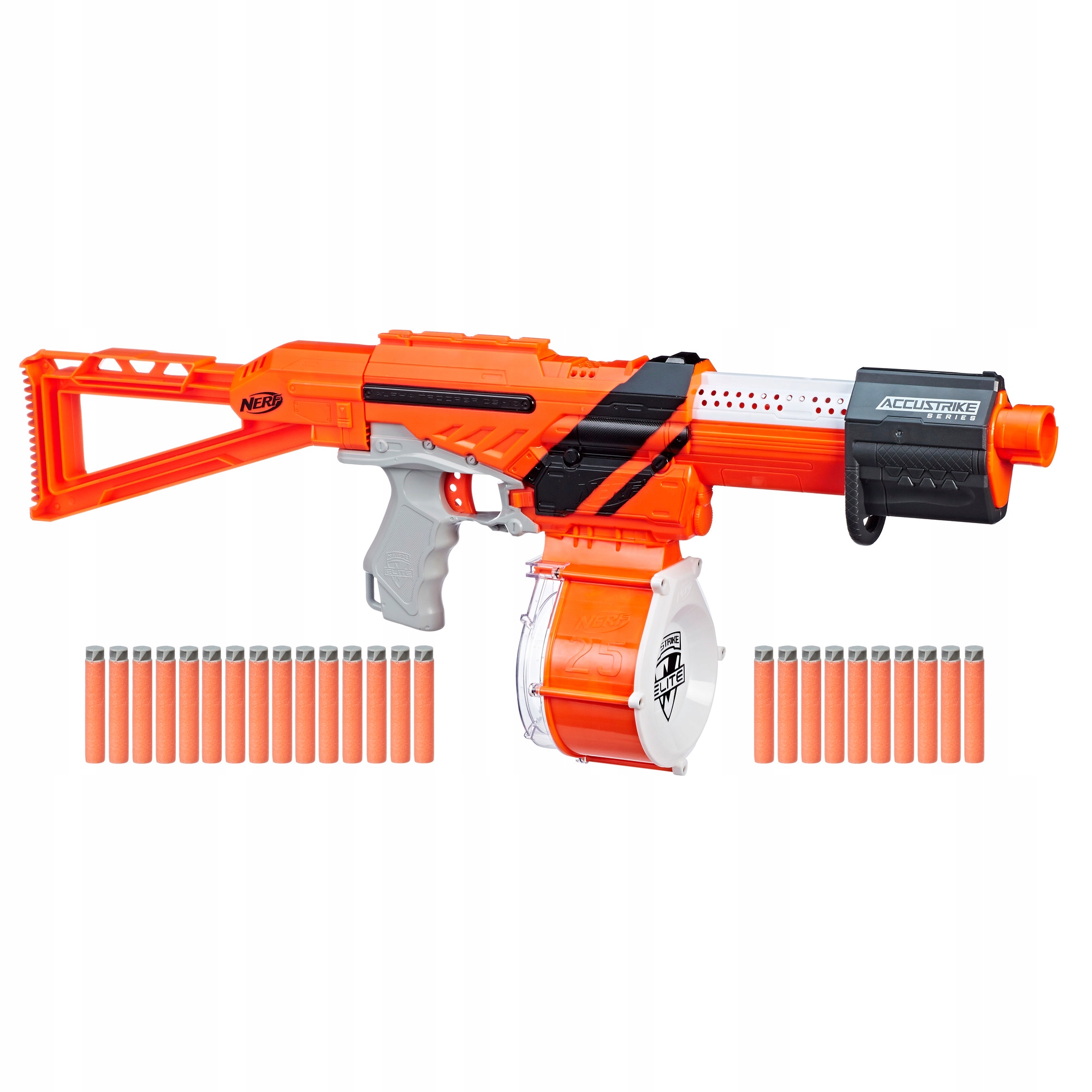 NERF ELITE ACCUTROOPER + MAGAZYNEK NA 25 STRZAŁEK Marka NERF