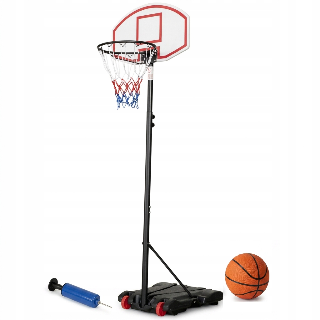 Basketbalový koš nastavitelný, stabilní, mobilní, 250 cm, volně stojící