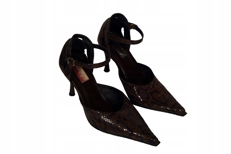 SZPILKI SZPILECZKI SKÓRA WĘŻA CZÓŁENKA BUTY SZPIC