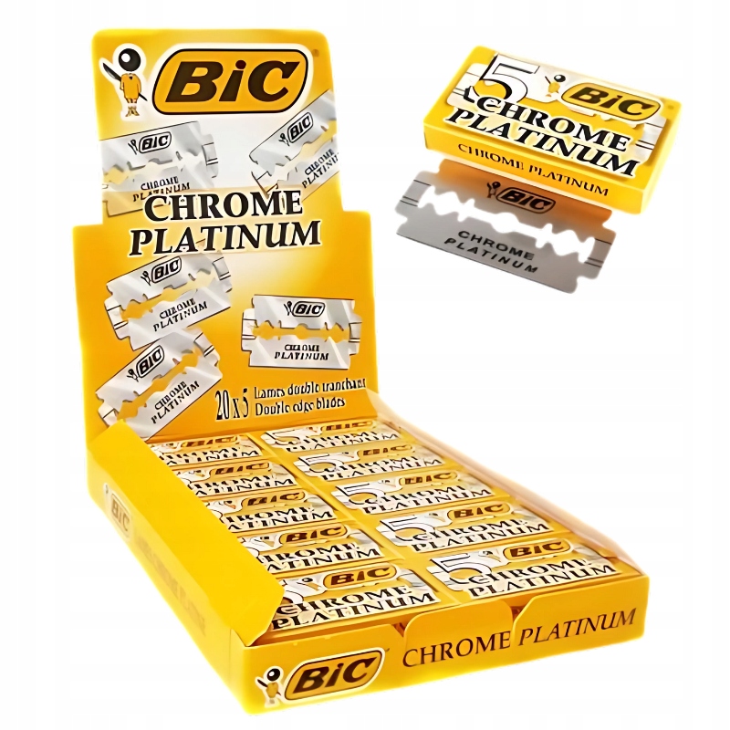 Bic Chrome Platinum Žiletky Standard oboustranné 20 x 5 Kusů