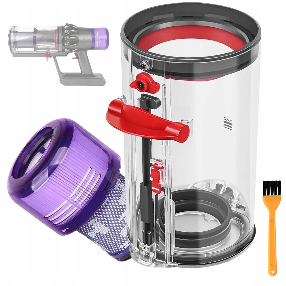 Pojemnik Na Kurz Do Dyson V11 V15, Części Zamienne Akcesoria Do Odkurzacza