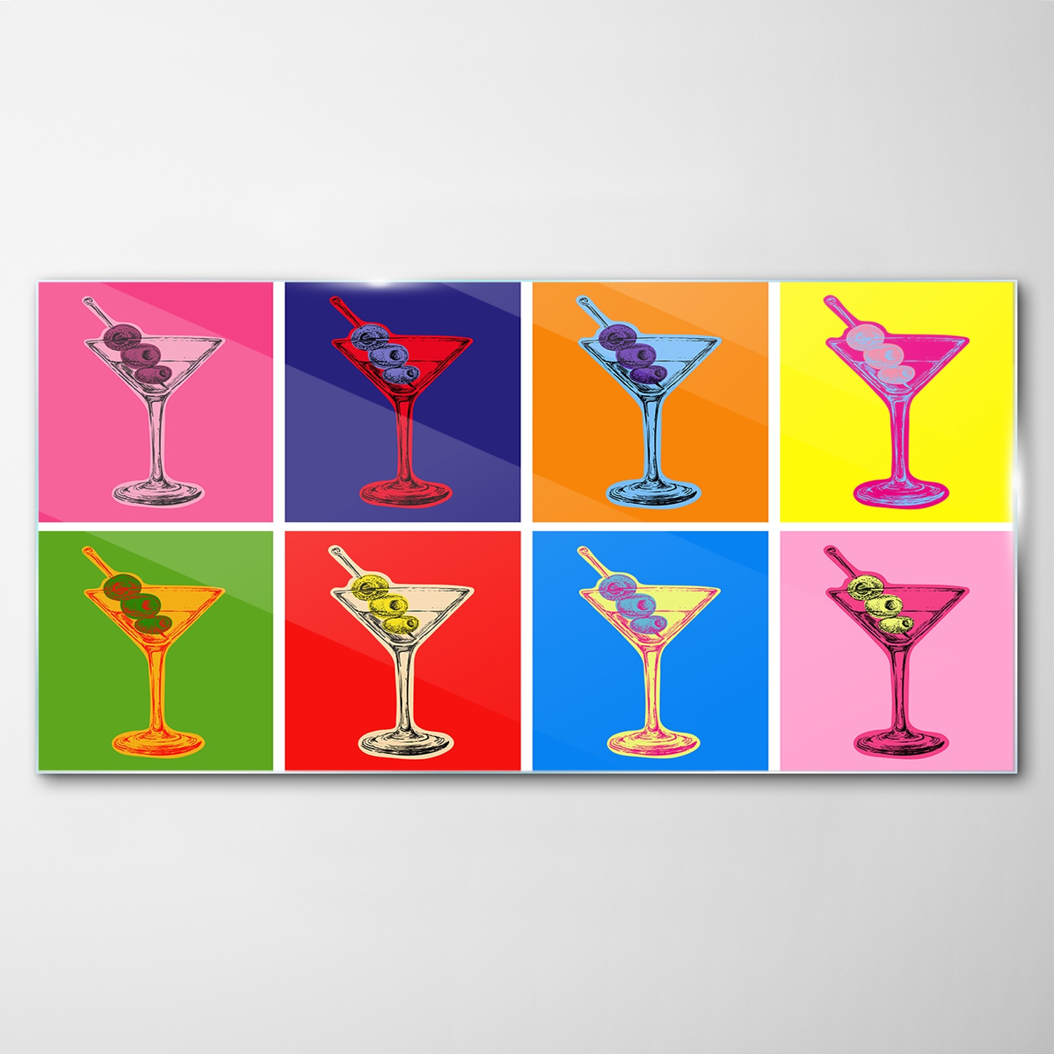 Obraz na skle Dekor Koktejl Drink Martini 120x60