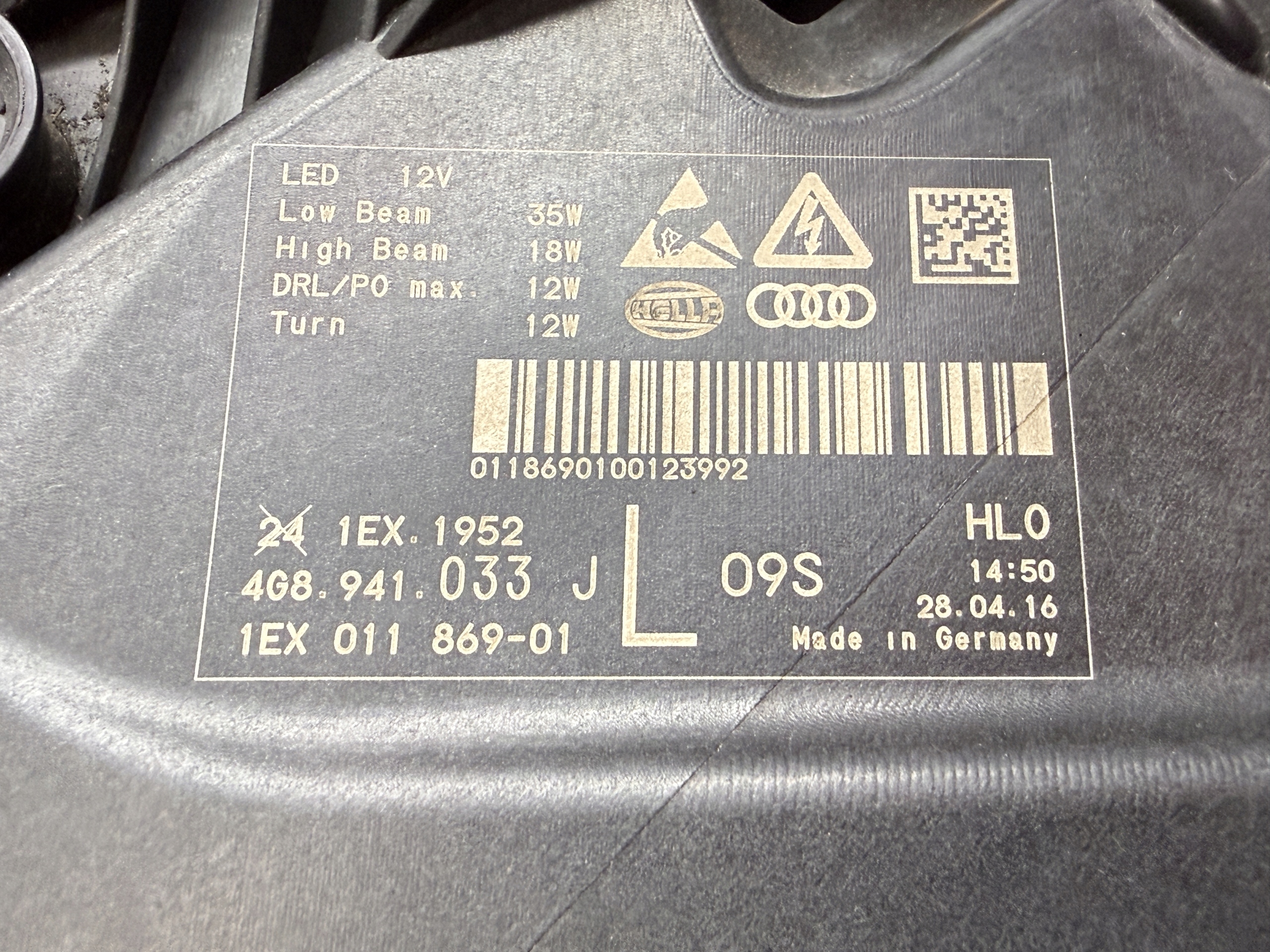 AUDI A7 4G LIFT light left front FULL LED 4G8941033J
