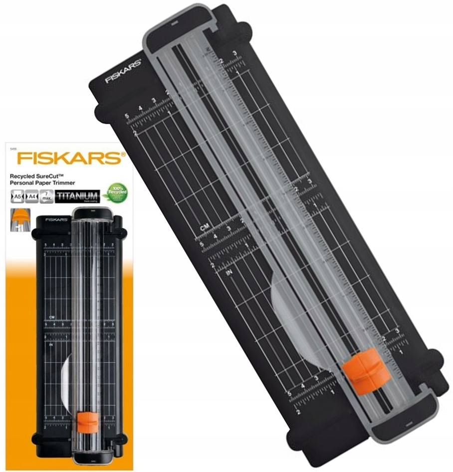 FISKARS OBCINARKA TRYMER PAPIERU A5 22CM RECYKLING