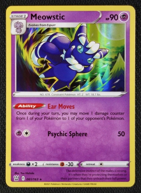 Karta Pokemon TCG Meowstic (061/163) Holo