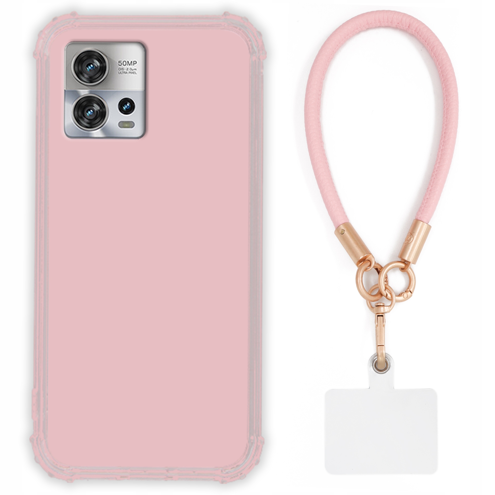 Etui Pre Motorola Edge S30 Pro 5G Case Antishock Pinky Ružové vodítko Sada