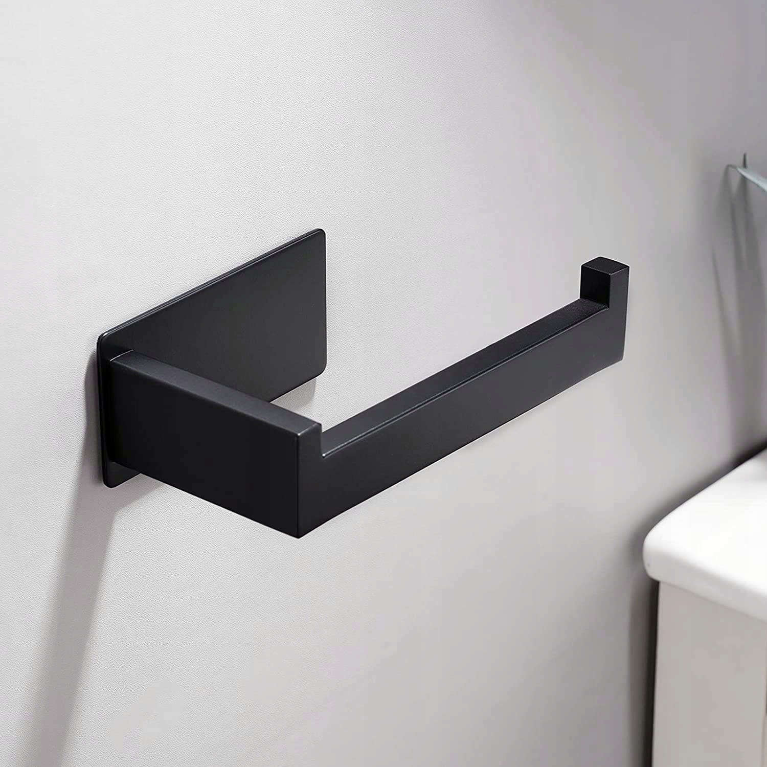 UCHWYT NA PAPIER TOALETOWY CZARNY WIESZAK LOFT ŚCIENNY PRZYKLEJANY NA KLEJ Rodzaj ścienne