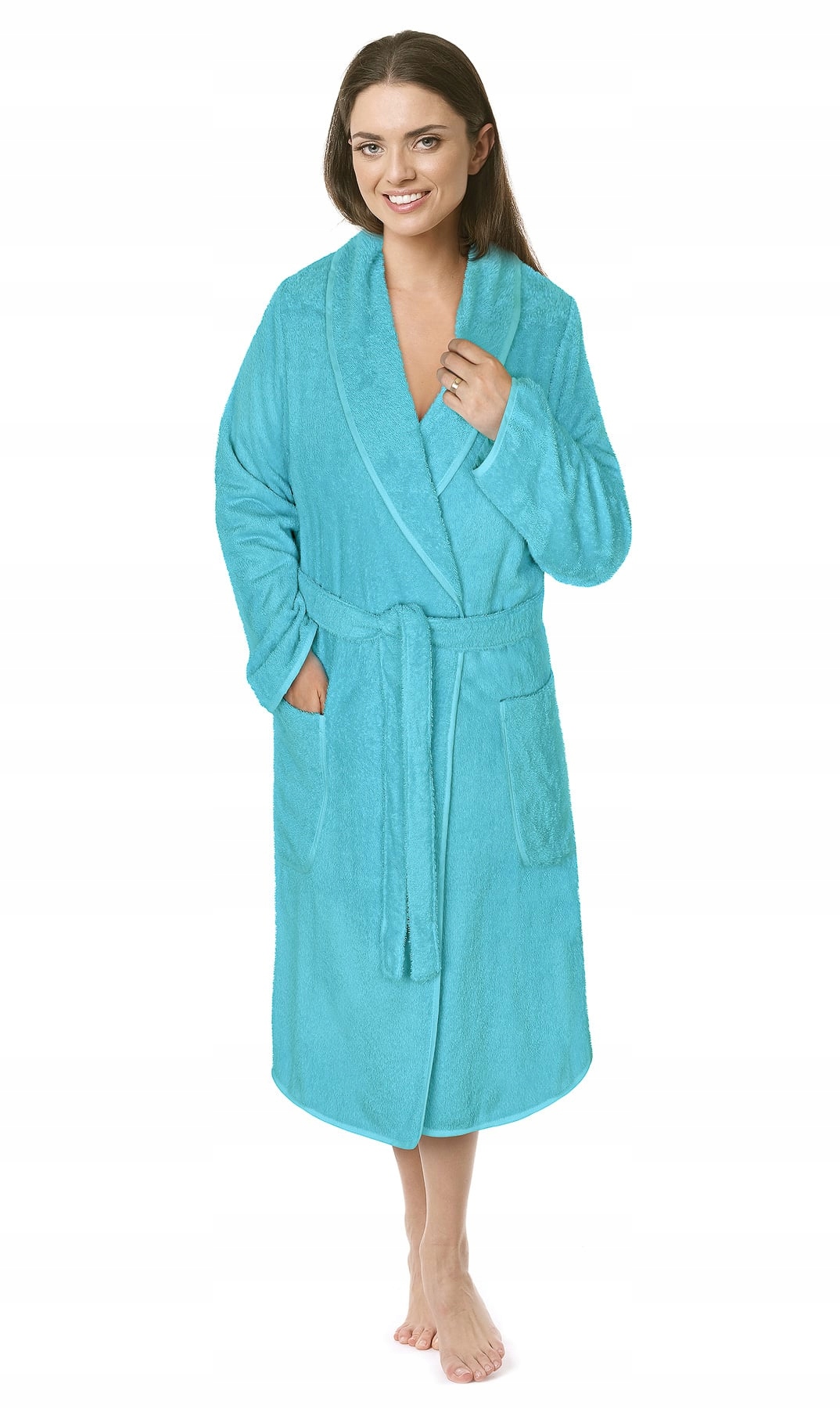 Župan Froté 4836/027 tyrkysový, bavlněné froté, 330 g/m², dámský, velikost…