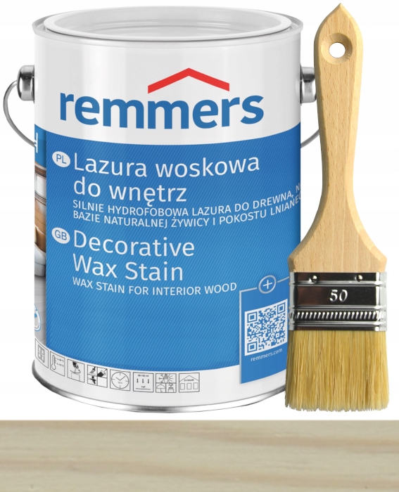 

Remmers Lazura woskowa drewna,mebli 2,5 Biały