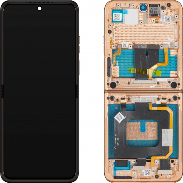 Org Vnitřní displej LCD rámeček Motorola Razr+2025/2024|50 Ultra Brown