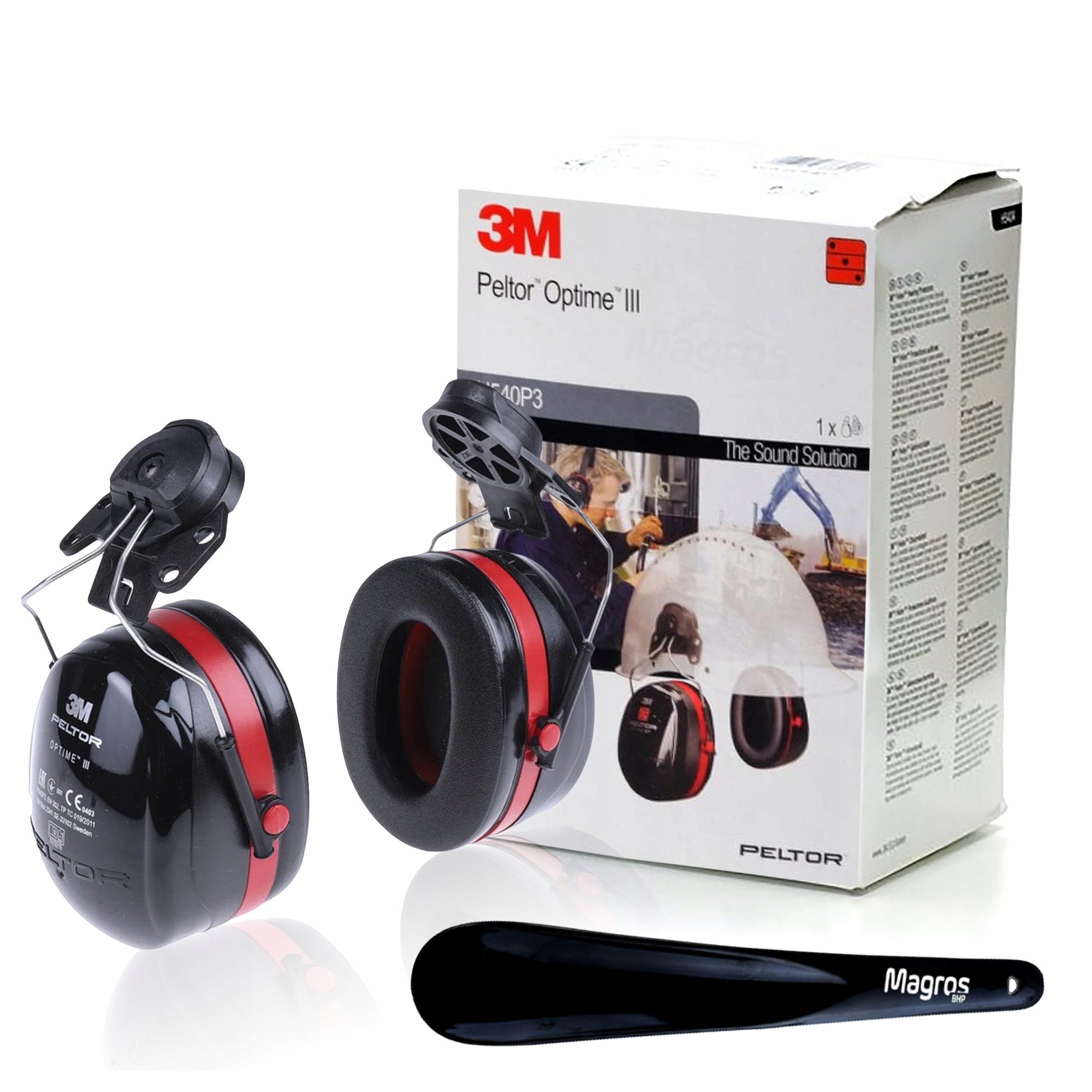 Náušníky Ochranné chrániče sluchu Helma 3M Optime III H540P3E Bonus Lžíce