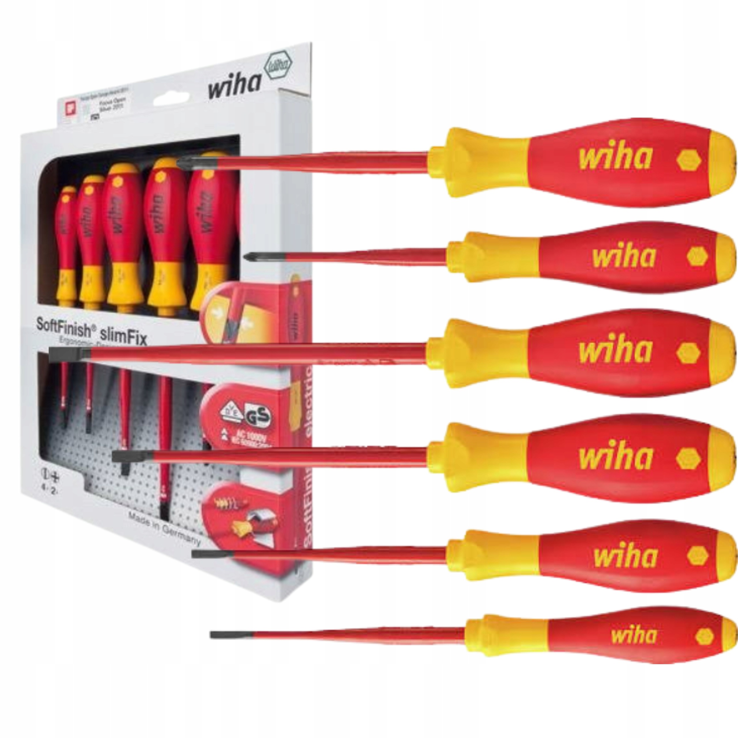 Wiha 36455 Sada Izolovaných Šroubováků Pro Elektrikáře Softfinish 6el.
