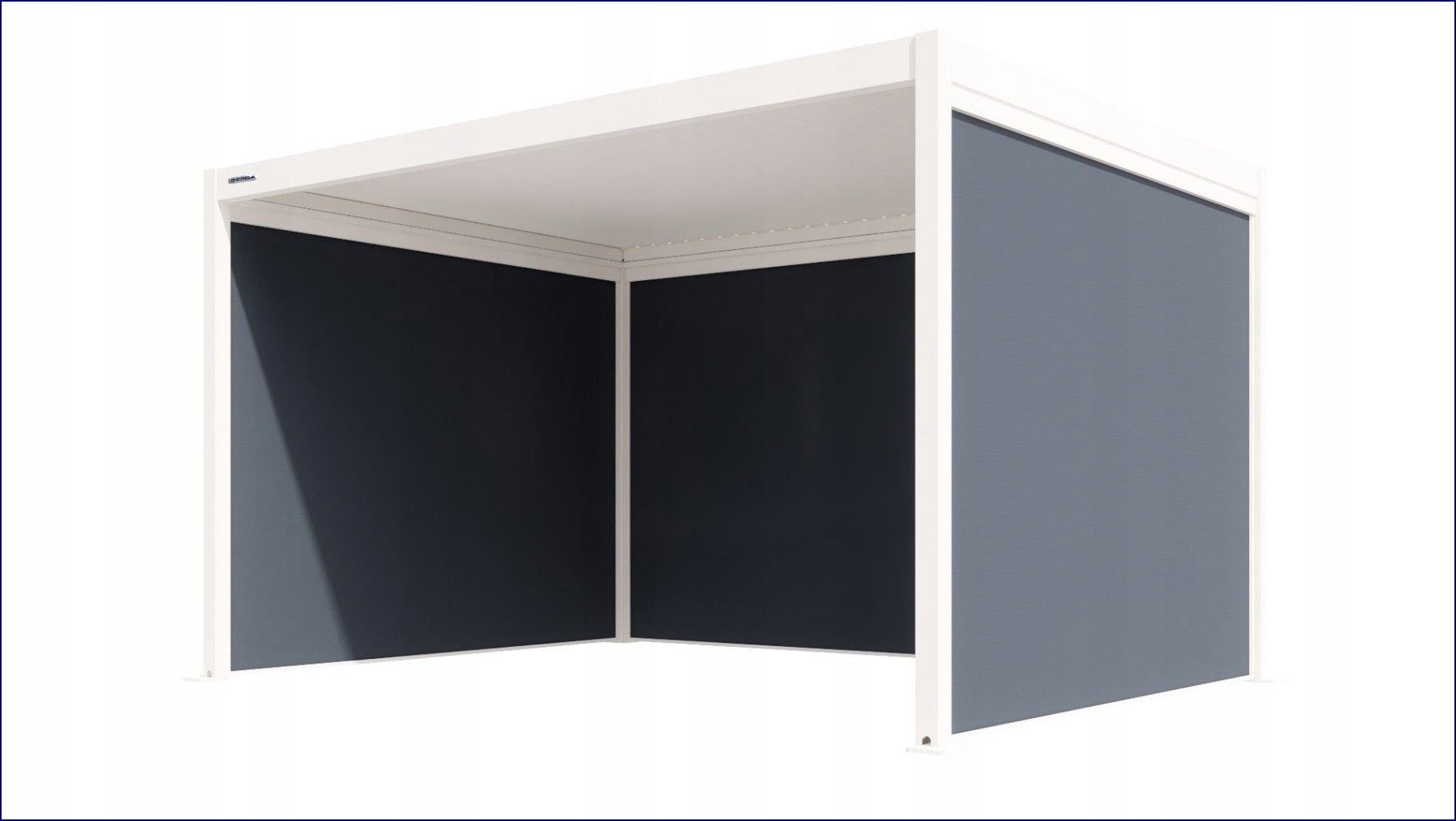 Gerda Zip Screen Roleta Pergola Soleo 4x3 m Antracit 4 m Ochrana Komfort Štýl
