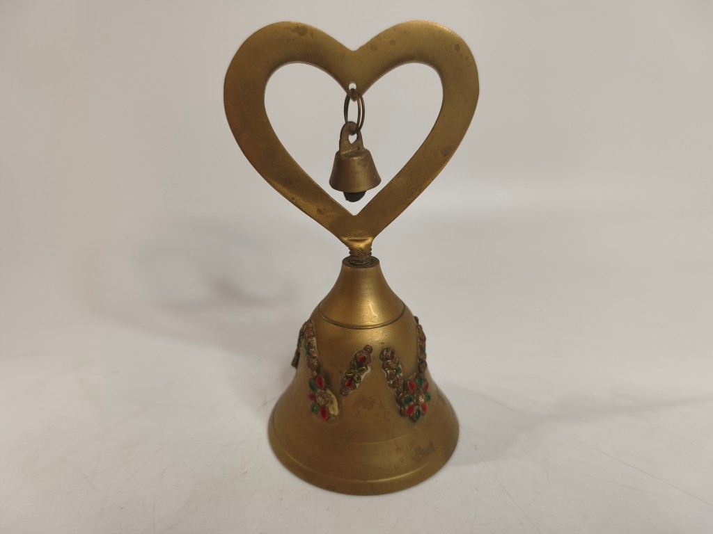 Dzwonek mosiężny SERCE