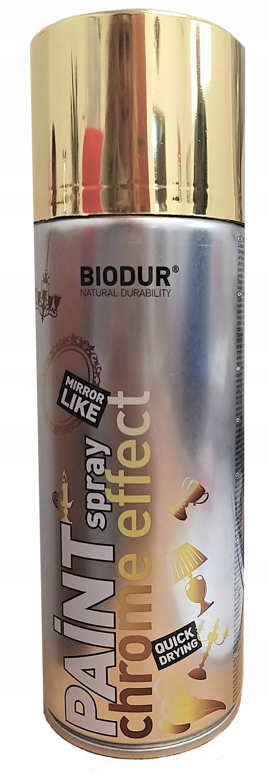 

Farba w sprayu Chrome Efekt lustra Złota