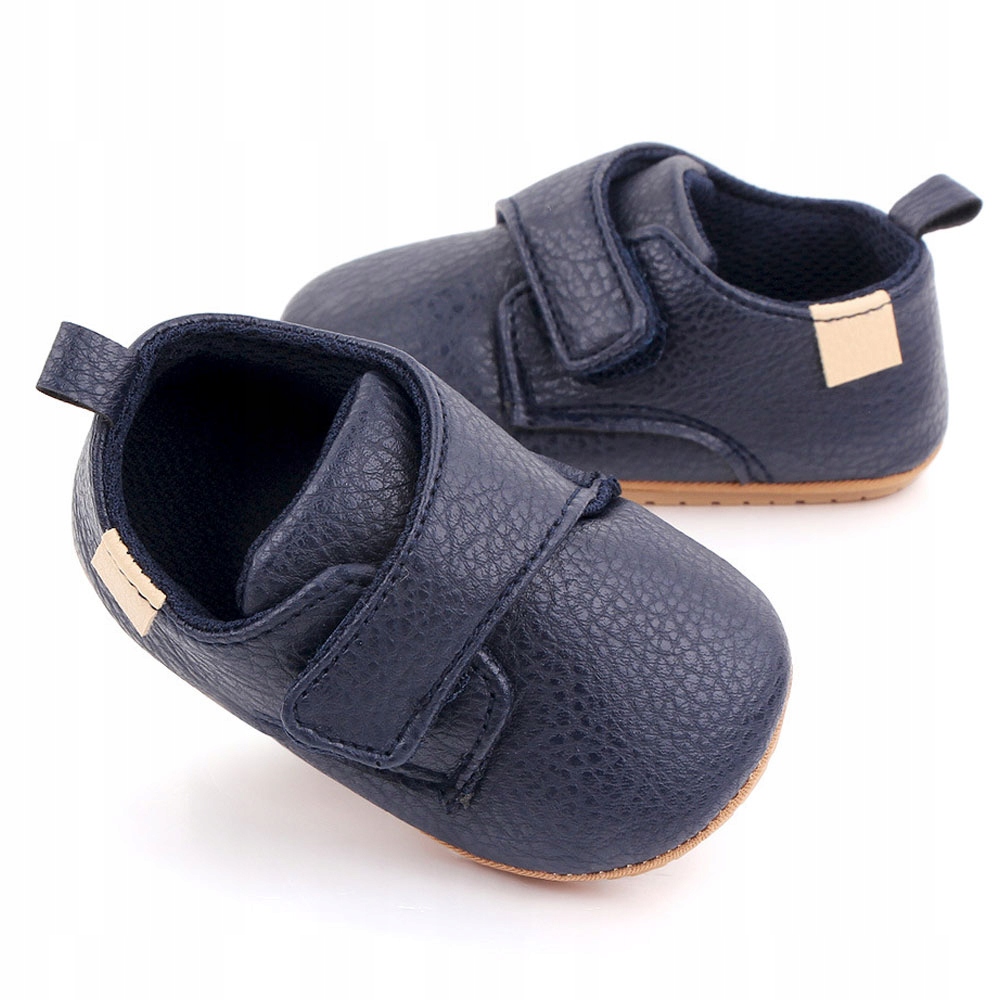 BUCIKI buty na chrzest sesję eleganckie NIEMOWLĘ NIECHODKI 19 7-12m| GRANAT Marka Inna marka