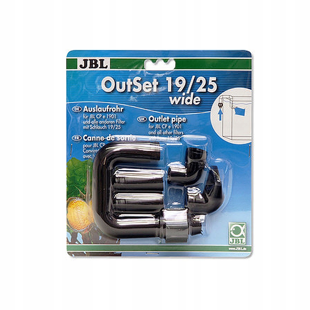 Levně Jbl OutSet 19/25 vývod vnějšího filtru pro akvárium