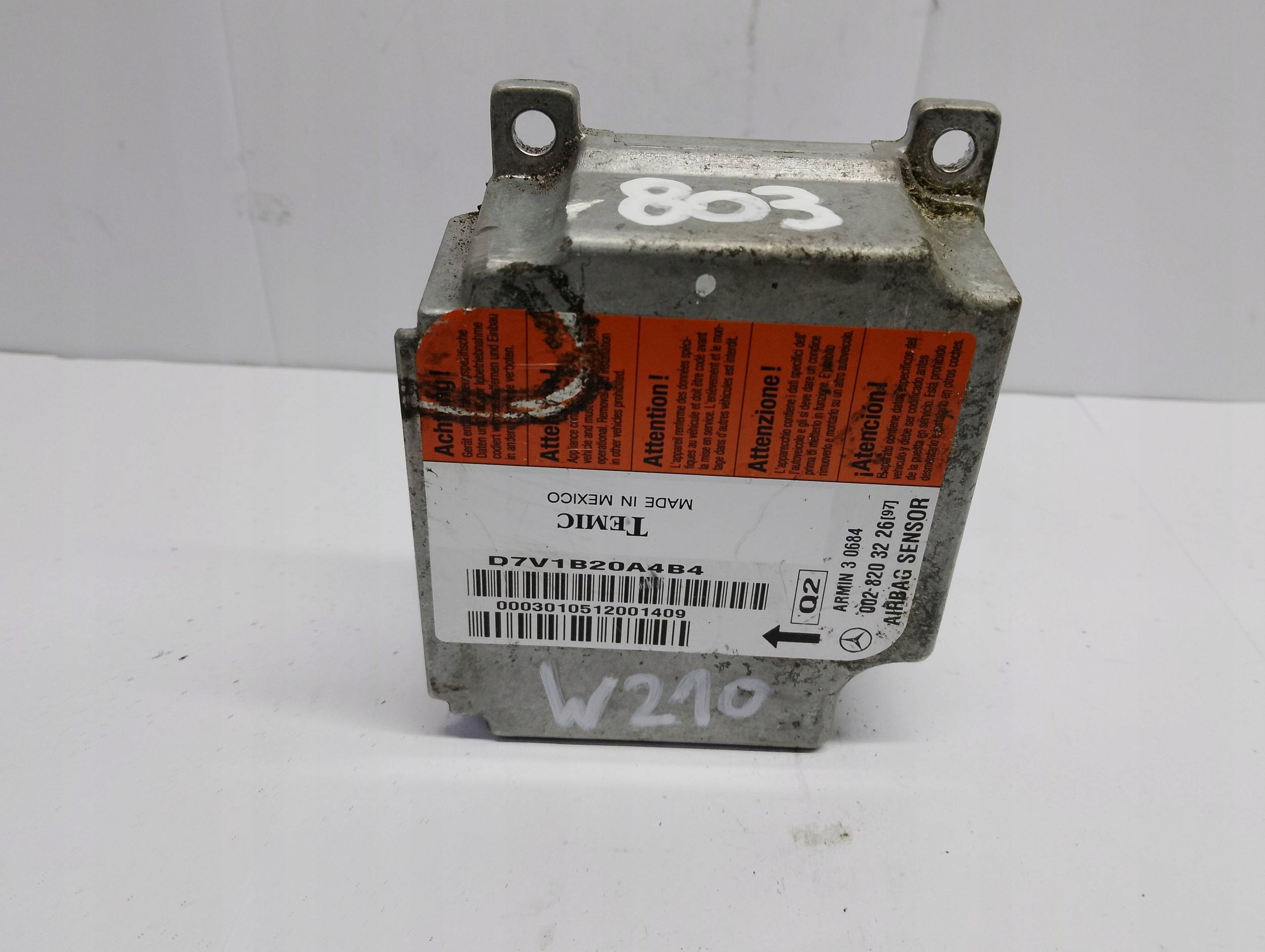 module control unit sensor airbag Mercedes W 210 0028203226
