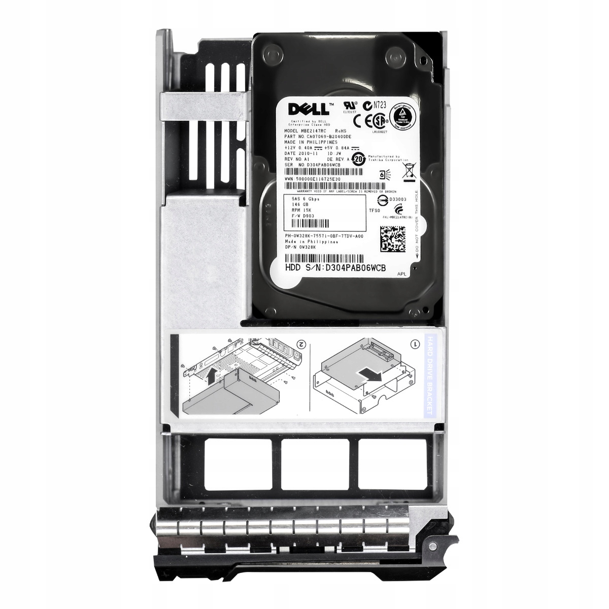 Dell 0W328K 146GB 15K 16MB SAS-2 3.5'' MBE2147RC