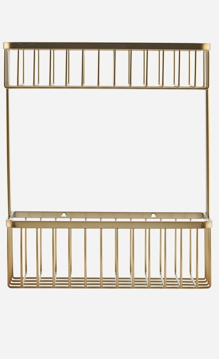 Sprchový košík Bath, dvojitý, mosaz, House Doctor