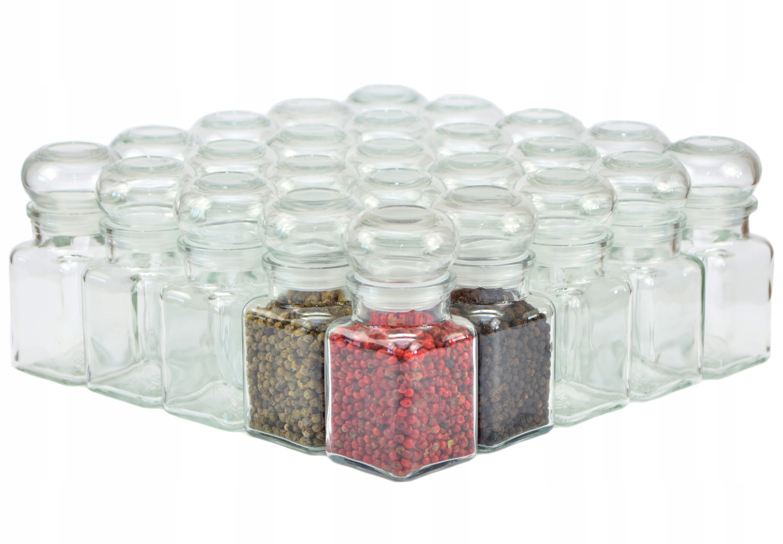 

50x Słoików Do Świec z korkiem szklanym 150 ml