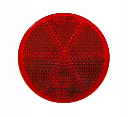 

Odblask czerwony okrągły FI60 samoprzylepny